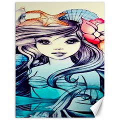 Beautifull Ariel Little Mermaid  Painting Canvas 12  X 16  by artworkshop