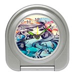 Beautifull Ariel Little Mermaid  Painting Travel Alarm Clock Front