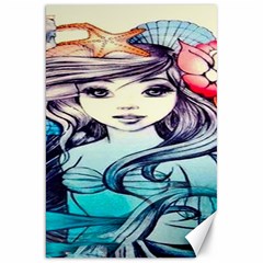 Beautifull Ariel Little Mermaid  Painting Canvas 20  X 30  by artworkshop