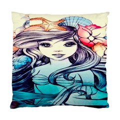 Beautifull Ariel Little Mermaid  Painting Standard Cushion Case (one Side) by artworkshop