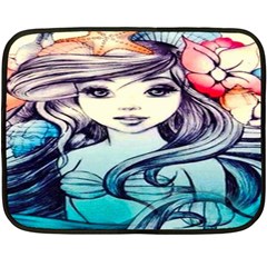 Beautifull Ariel Little Mermaid  Painting Fleece Blanket (mini) by artworkshop