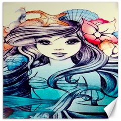 Beautifull Ariel Little Mermaid  Painting Canvas 20  X 20  by artworkshop