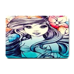 Beautifull Ariel Little Mermaid  Painting Small Doormat  by artworkshop