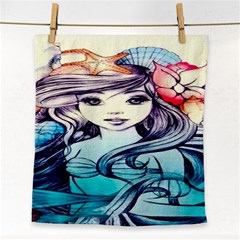 Beautifull Ariel Little Mermaid  Painting Face Towel by artworkshop