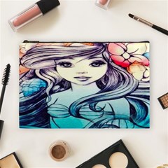 Beautifull Ariel Little Mermaid  Painting Cosmetic Bag (large) by artworkshop