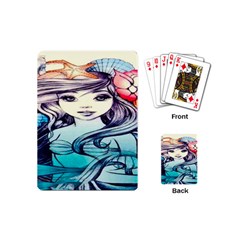 Beautifull Ariel Little Mermaid  Painting Playing Cards Single Design (mini) by artworkshop