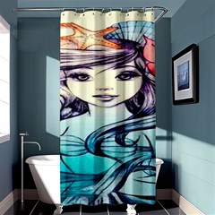 Beautifull Ariel Little Mermaid  Painting Shower Curtain 36  X 72  (stall)  by artworkshop