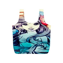 Beautifull Ariel Little Mermaid  Painting Full Print Recycle Bag (s) by artworkshop