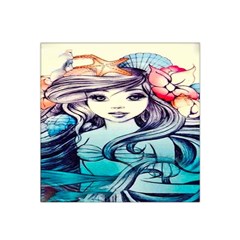 Beautifull Ariel Little Mermaid  Painting Satin Bandana Scarf 22  X 22  by artworkshop