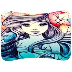 Beautifull Ariel Little Mermaid  Painting Velour Seat Head Rest Cushion by artworkshop