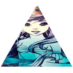 Beautifull Ariel Little Mermaid  Painting Wooden Puzzle Triangle by artworkshop