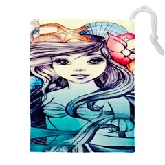 Beautifull Ariel Little Mermaid  Painting Drawstring Pouch (4xl) by artworkshop