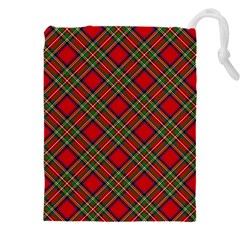 Royal Stewart Tartan Drawstring Pouch (5xl) by sifis