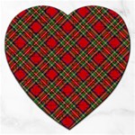 Royal Stewart Tartan Jigsaw Puzzle (Heart) Front