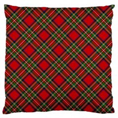 Royal Stewart Tartan Large Cushion Case (one Side) by sifis