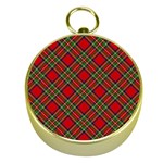 Royal Stewart Tartan Gold Compasses Front