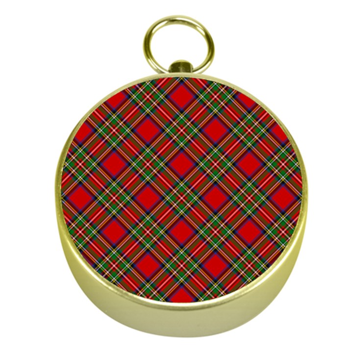 Royal Stewart Tartan Gold Compasses