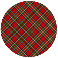 Royal Stewart Tartan Wooden Bottle Opener (round) by sifis