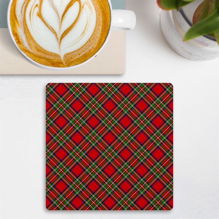 Royal Stewart Tartan UV Print Square Tile Coaster 