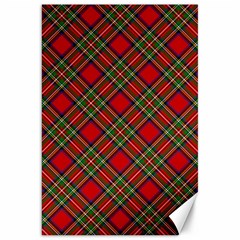 Royal Stewart Tartan Canvas 20  X 30  by sifis