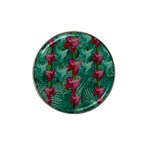 Rare Excotic Forest Of Wild Orchids Vines Blooming In The Calm Hat Clip Ball Marker Front