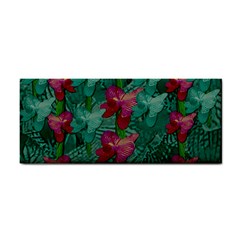 Rare Excotic Forest Of Wild Orchids Vines Blooming In The Calm Hand Towel by pepitasart