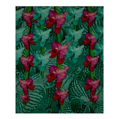 Rare Excotic Forest Of Wild Orchids Vines Blooming In The Calm Shower Curtain 60  X 72  (medium)  by pepitasart