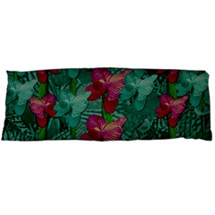 Rare Excotic Forest Of Wild Orchids Vines Blooming In The Calm Body Pillow Case (dakimakura) by pepitasart