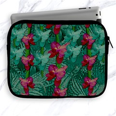 Rare Excotic Forest Of Wild Orchids Vines Blooming In The Calm Apple Ipad 2/3/4 Zipper Cases by pepitasart