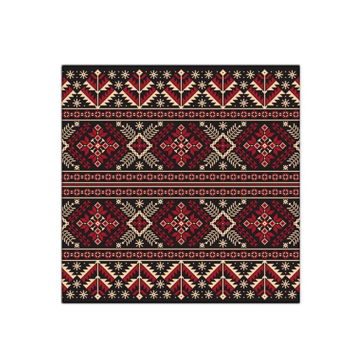 Ukrainian-folk-seamless-pattern-ornament Satin Bandana Scarf 22  x 22 