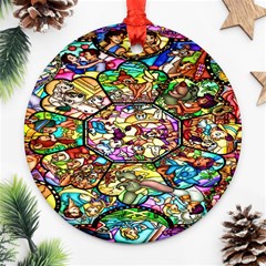 Character Disney Stained Ornament (round) by artworkshop