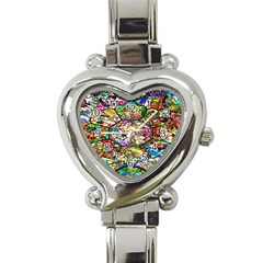 Character Disney Stained Heart Italian Charm Watch by artworkshop