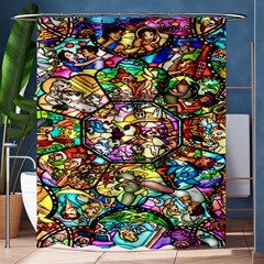 Character Disney Stained Shower Curtain 60  X 72  (medium)  by artworkshop