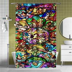 Character Disney Stained Shower Curtain 48  X 72  (small)  by artworkshop