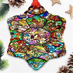 Character Disney Stained Ornament (snowflake)