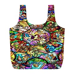 Character Disney Stained Full Print Recycle Bag (l) by artworkshop