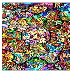 Character Disney Stained Square Satin Scarf (36  X 36 ) by artworkshop