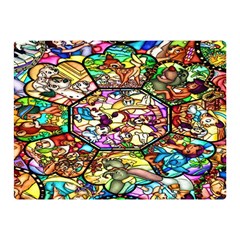 Character Disney Stained Double Sided Flano Blanket (mini)  by artworkshop