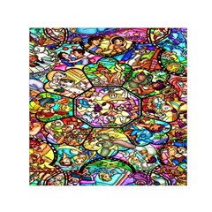 Character Disney Stained Square Satin Scarf (30  X 30 ) by artworkshop