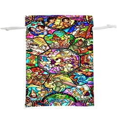 Character Disney Stained  Lightweight Drawstring Pouch (xl) by artworkshop