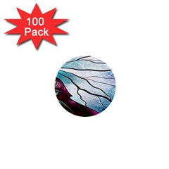 Anna Disney Frozen Stained Glass 1  Mini Buttons (100 Pack)  by artworkshop