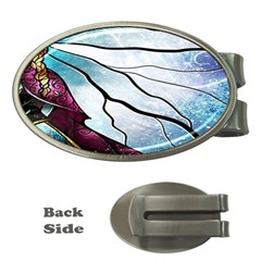 Anna Disney Frozen Stained Glass Money Clips (oval)  by artworkshop