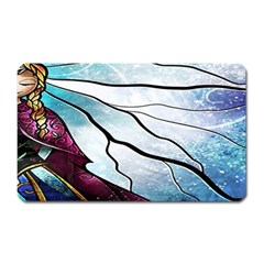 Anna Disney Frozen Stained Glass Magnet (rectangular) by artworkshop