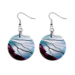 Anna Disney Frozen Stained Glass Mini Button Earrings by artworkshop