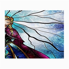 Anna Disney Frozen Stained Glass Small Glasses Cloth by artworkshop