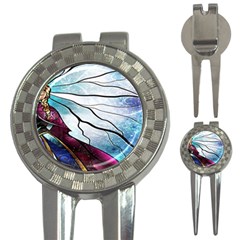 Anna Disney Frozen Stained Glass 3-in-1 Golf Divots by artworkshop