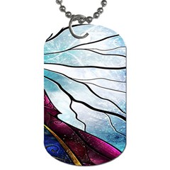 Anna Disney Frozen Stained Glass Dog Tag (one Side) by artworkshop