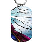 Anna Disney Frozen Stained Glass Dog Tag (One Side) Front