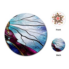 Anna Disney Frozen Stained Glass Playing Cards Single Design (round) by artworkshop