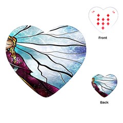 Anna Disney Frozen Stained Glass Playing Cards Single Design (heart) by artworkshop